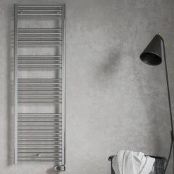 E-Diamond Electric Only Heated Towel Rail w. Digital Thermostat - W480mm x H1375mm - Chrome - Straight 9 E-Diamond Electric Only Heated Towel Rail w. Digital Thermostat - W480mm x H1375mm - Chrome - Straight -By Bathroom Store 388535 d4 460