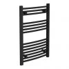 Toreno Black Curved W500 x H800mm Heated Towel Rail -By Bathroom Store 508 BC prod