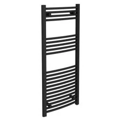 Toreno Black Curved W500 x H1200mm Heated Towel Rail 5 Toreno Black Curved W500 x H1200mm Heated Towel Rail -By Bathroom Store 512 BC NEW D1 460