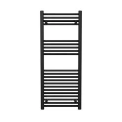 Toreno Black W500 x H1200mm Heated Towel Rail -By Bathroom Store 512 BS d2 460