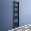 Toreno Black W500 x H1800mm Heated Towel Rail -By Bathroom Store 518 BS n p