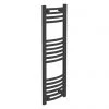 Diamond Curved Heated Towel Rail - W300 x H1000mm - Anthracite -By Bathroom Store ACT3X1000 p