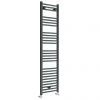 Diamond Heated Towel Rail - 400mm x 1600mm - Anthracite - Straight -By Bathroom Store AFT4X16 prod