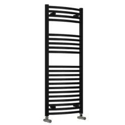 Reina Diva Curved Towel Rail - Black