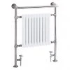 Heritage - Clifton Heated Towel Rail with Crosshead Valves - Chrome - AHC73 2 Heritage - Clifton Heated Towel Rail with Crosshead Valves - Chrome - AHC73 -By Bathroom Store AHC73 P