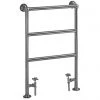 Heritage - Portland Heated Towel Rail with Crosshead Valves - Chrome - AHC76 -By Bathroom Store AHC76 np