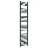 Diamond Heated Towel Rail - W300 x H1600mm - Anthracite - Straight -By Bathroom Store ATR316 pa