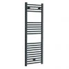 Diamond Heated Towel Rail - W400 x H1200mm - Anthracite - Straight -By Bathroom Store ATR412 p