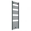 Diamond Heated Towel Rail - W500 x H1600mm - Anthracite - Straight -By Bathroom Store ATR516 p