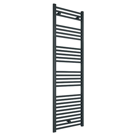 Diamond Heated Towel Rail - W500 x H1600mm - Anthracite - Straight 3 Diamond Heated Towel Rail - W500 x H1600mm - Anthracite - Straight