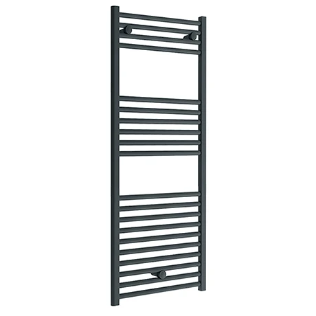 Diamond Heated Towel Rail - W600 x H1200mm - Anthracite - Straight 3 Diamond Heated Towel Rail - W600 x H1200mm - Anthracite - Straight