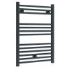 Diamond Heated Towel Rail - W600 x H800mm - Anthracite - Straight -By Bathroom Store ATR680 p