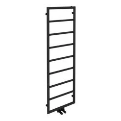 Arezzo Matt Black 1500 x 500 Ladder Heated Towel Rail -By Bathroom Store AZ15MB d4 460