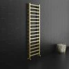 Arezzo Cube Brushed Brass 1600 x 500 Heated Towel Rail -By Bathroom Store AZ165BBSQ N p