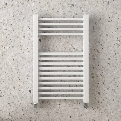 Arezzo Cube Matt White 690 x 500 Heated Towel Rail 4 Arezzo Cube Matt White 690 x 500 Heated Towel Rail - Image 2