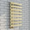 Arezzo Brushed Brass 800 x 500mm 8 Bars Designer Heated Towel Rail 1 Arezzo Brushed Brass 800 x 500mm 8 Bars Designer Heated Towel Rail -By Bathroom Store AZBB8X5B8 p