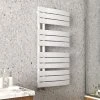 Arezzo Matt White Designer Heated Towel Rail 1080 x 550mm -By Bathroom Store AZMW1855 p