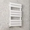 Arezzo Matt White 840 x 500mm Heated Towel Rail -By Bathroom Store AZMW849 p