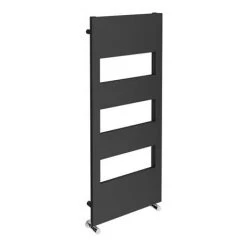 Arezzo Anthracite 1200 x 500 Designer Panel Radiator with Towel Rails -By Bathroom Store AZR12X5A d3 460