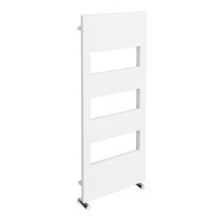 Arezzo White 1200 x 500 Designer Panel Radiator with Towel Rails -By Bathroom Store AZR12X5W d3 460