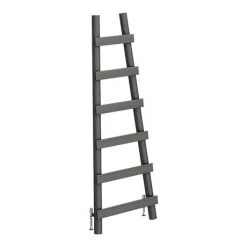 Arezzo Anthracite Leaning Ladder 1600 x 600 Heated Towel Rail -By Bathroom Store AZR1ANT d2 460