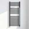 Brooklyn 1200 x 500mm Black Nickel Straight Heated Towel Rail -By Bathroom Store BBNS12X5 np