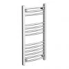 Diamond Curved Heated Towel Rail - 400mm x 800mm - Chrome -By Bathroom Store COL001 n p