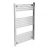 Diamond Heated Towel Rail - W600 x H1000mm - Chrome - Straight -By Bathroom Store COL013 Diamond Heated Towel Rail