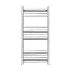 Diamond Heated Towel Rail - W500 x H1000mm - Chrome - Straight -By Bathroom Store COL015 d1 460