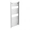Diamond Curved Heated Towel Rail - W500 x H1200mm - Chrome -By Bathroom Store COL016 Diamond Curved Heated Towel Rail