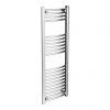 Diamond Curved Heated Towel Rail - W400 x H1200mm - Chrome -By Bathroom Store COL018 Diamond Heated Towel Rail