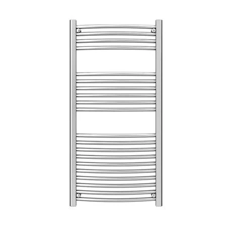 Diamond Curved Heated Towel Rail - 600mm x 1200mm - Chrome 4 Diamond Curved Heated Towel Rail - 600mm x 1200mm - Chrome - Image 2