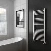 Diamond Curved Heated Towel Rail - 600mm x 1200mm - Chrome 2 Diamond Curved Heated Towel Rail - 600mm x 1200mm - Chrome -By Bathroom Store COL020 n p