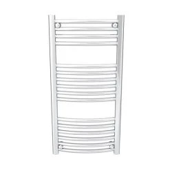 Diamond 500 x 1000mm Curved Heated Towel Rail (incl. Valves + Electric Heating Kit) 10 Diamond 500 x 1000mm Curved Heated Towel Rail (incl. Valves + Electric Heating Kit) -By Bathroom Store COL025 EHK D3 460