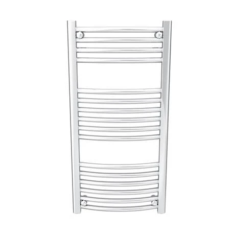 Diamond 500 x 1000mm Curved Heated Towel Rail (incl. Valves + Electric Heating Kit) 6 Diamond 500 x 1000mm Curved Heated Towel Rail (incl. Valves + Electric Heating Kit) - Image 4