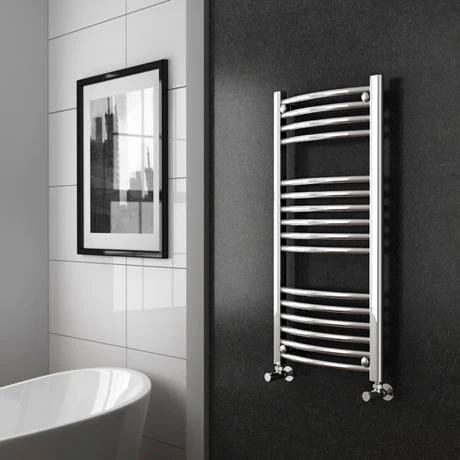 Diamond 500 x 1000mm Curved Heated Towel Rail (incl. Valves + Electric Heating Kit) 7 Diamond 500 x 1000mm Curved Heated Towel Rail (incl. Valves + Electric Heating Kit) - Image 5