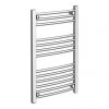 Diamond Curved Heated Towel Rail - W500 x H800mm - Chrome -By Bathroom Store COL028 P1