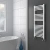 Diamond Heated Towel Rail - W500 x H1200mm - White - Straight 2 Diamond Heated Towel Rail - W500 x H1200mm - White - Straight -By Bathroom Store COL031 n p