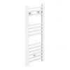 Diamond Heated Towel Rail - W300 x H800mm - White - Straight -By Bathroom Store COL040 n l 670