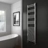 Diamond Heated Towel Rail - W500 x H1800mm - Chrome - Straight -By Bathroom Store COL041 N P