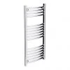 Diamond Curved Heated Towel Rail - W400 x H1000mm - Chrome -By Bathroom Store COL042 Diamond Curved Heated Towel Rail