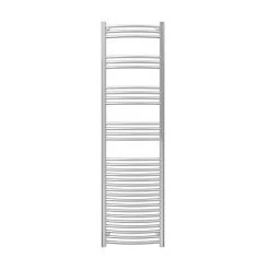 Diamond Curved Heated Towel Rail - W500 x H1800mm - Chrome -By Bathroom Store COL050 d2 460