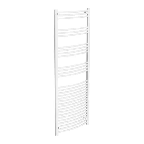 Diamond Curved Heated Towel Rail - W600 x H1800mm - White 4 Diamond Curved Heated Towel Rail - W600 x H1800mm - White - Image 2