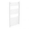 Diamond Curved Heated Towel Rail - W600 x H1200mm - White -By Bathroom Store COL057 460