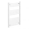 Diamond Curved Heated Towel Rail - W500 x H800mm - White -By Bathroom Store COL066 P1