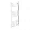 Diamond Curved Heated Towel Rail - W400 x H1000mm - White -By Bathroom Store COL069 p