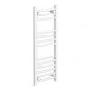 Diamond Curved Heated Towel Rail - W300 x H800mm - White 1 Diamond Curved Heated Towel Rail - W300 x H800mm - White -By Bathroom Store COL075 P1
