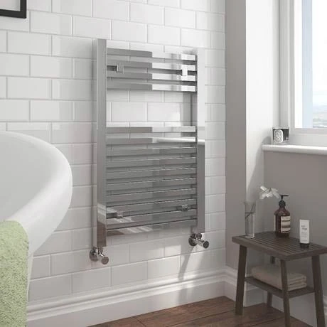 Cube Heated Towel Rail - Chrome (500 x 690mm) 4 Cube Heated Towel Rail - Chrome (500 x 690mm) - Image 2