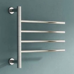 Reina Rance H475 x W500mm Dry Electric Swivel Heated Towel Rail -By Bathroom Store DE RNC4550P D1 460