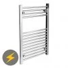 Diamond Electric Heated Towel Rail (500mm x 800mm) -By Bathroom Store Diamond Electric Heated Towel Rail 500 x 800mm n p